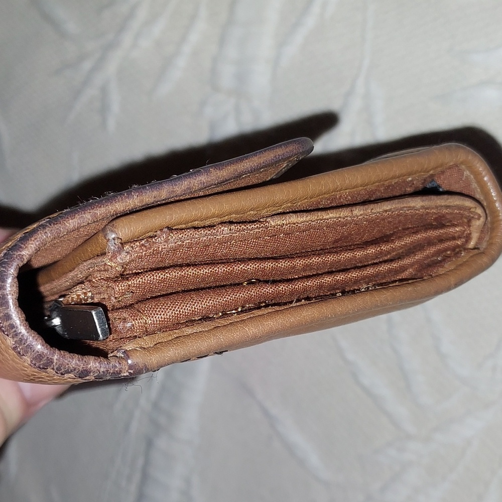 FOSSIL Maddox Marlow Tri- Fold Wallet VTG - Picture 4 of 13